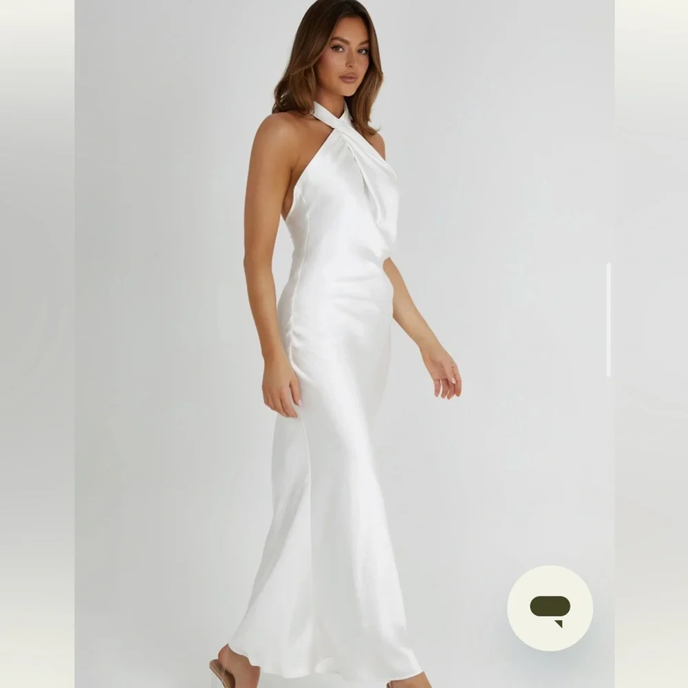 Meshki Laura Halter Satin Gown size s - Picture 5 of 7